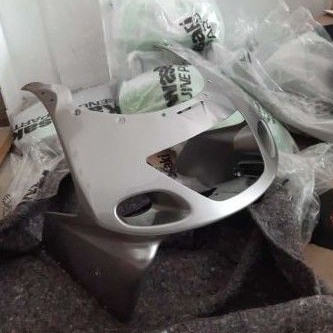 Fairing atas ninja rr old silver original Kawasaki