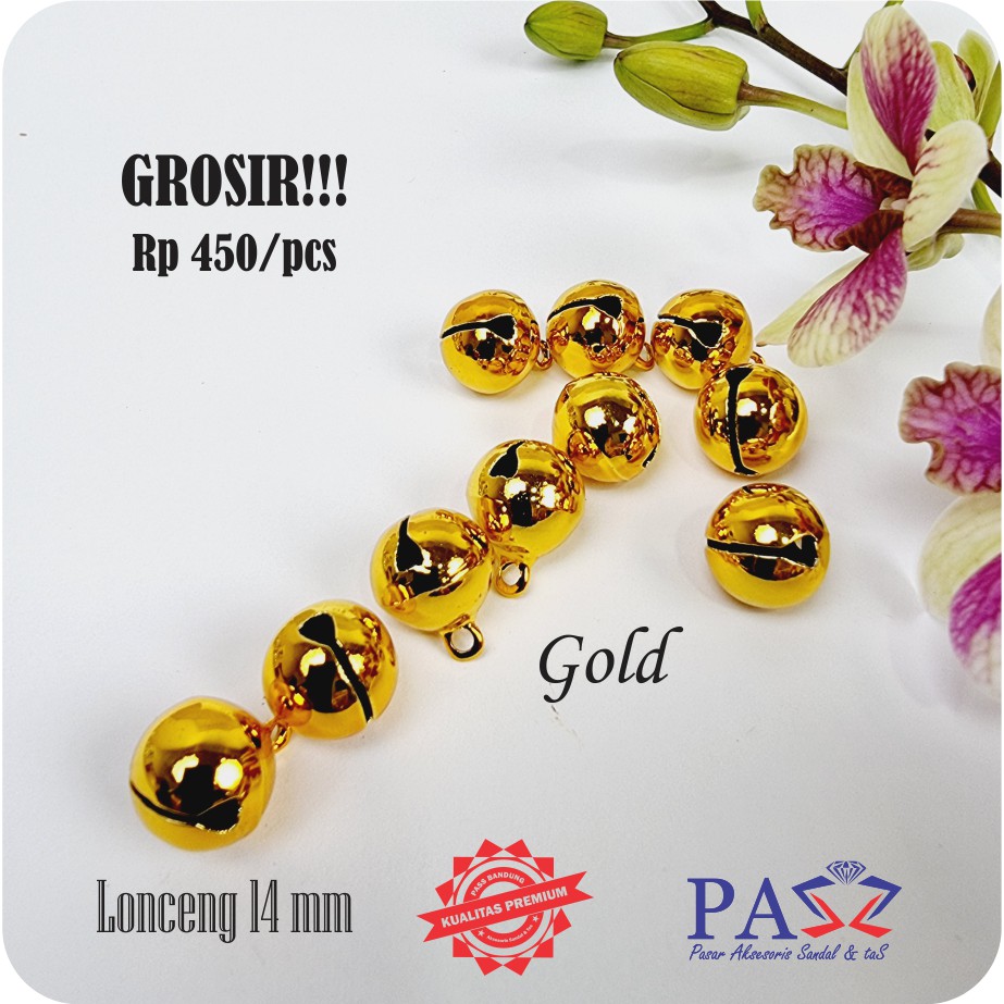 Lonceng 14 mm Gold