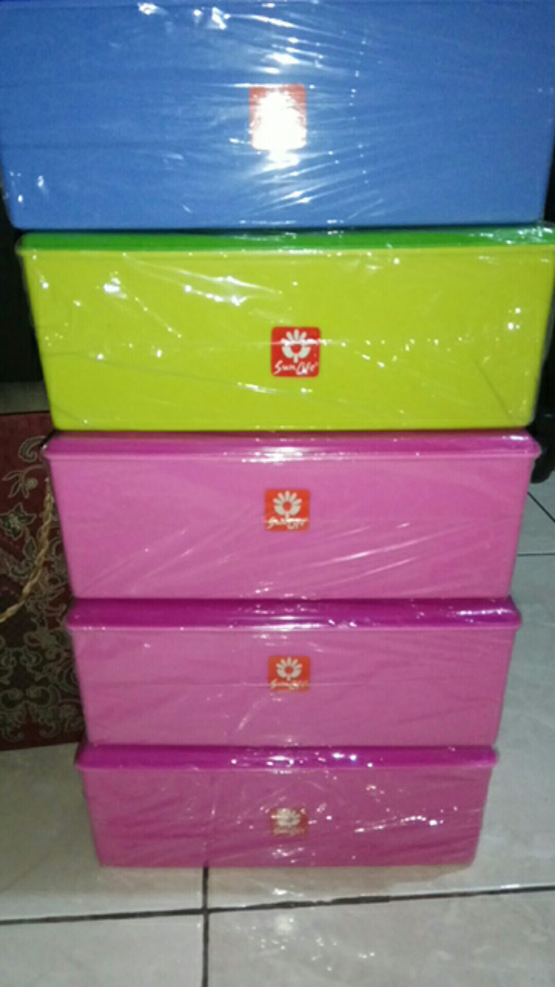 Termurah Box / Tempat Tissue Kotak Segi Sunlife Tebal Dan Cerah
