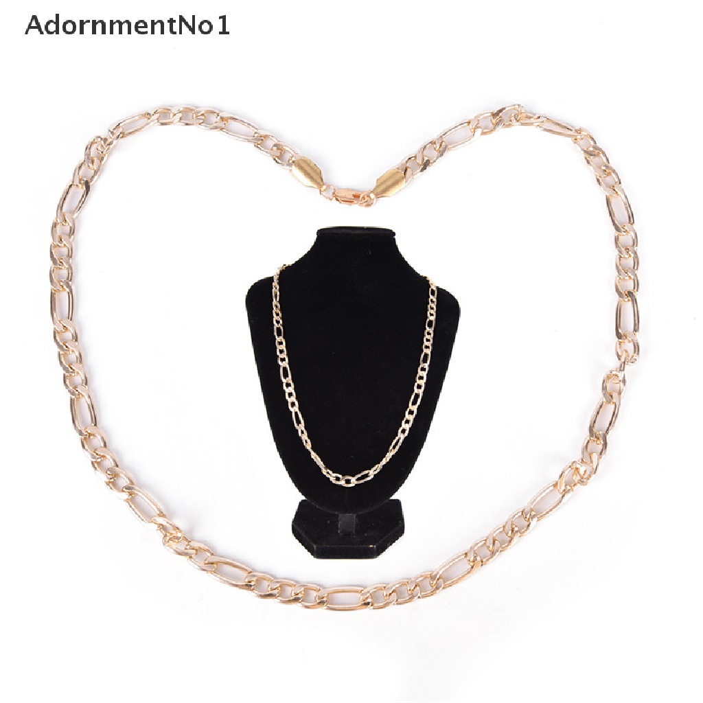 (AdornmentNo1) Kalung Rantai Panjang Lapis Emas 18K Gaya Punk Untuk Pria / Wanita