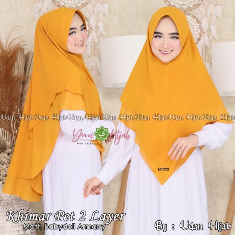 KHIMAR LANCIP (L) 2 LAYER CERUTY BABY DOLL