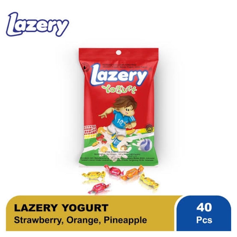 

LAZERY YOGURT PERMEN 1pak isi 40 permen