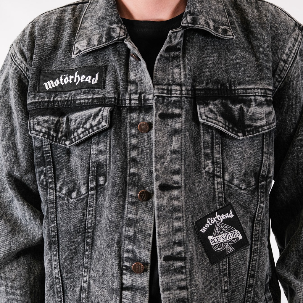 JAKET JEANS DENIM PATCH BORDIR - MOTORHEAD