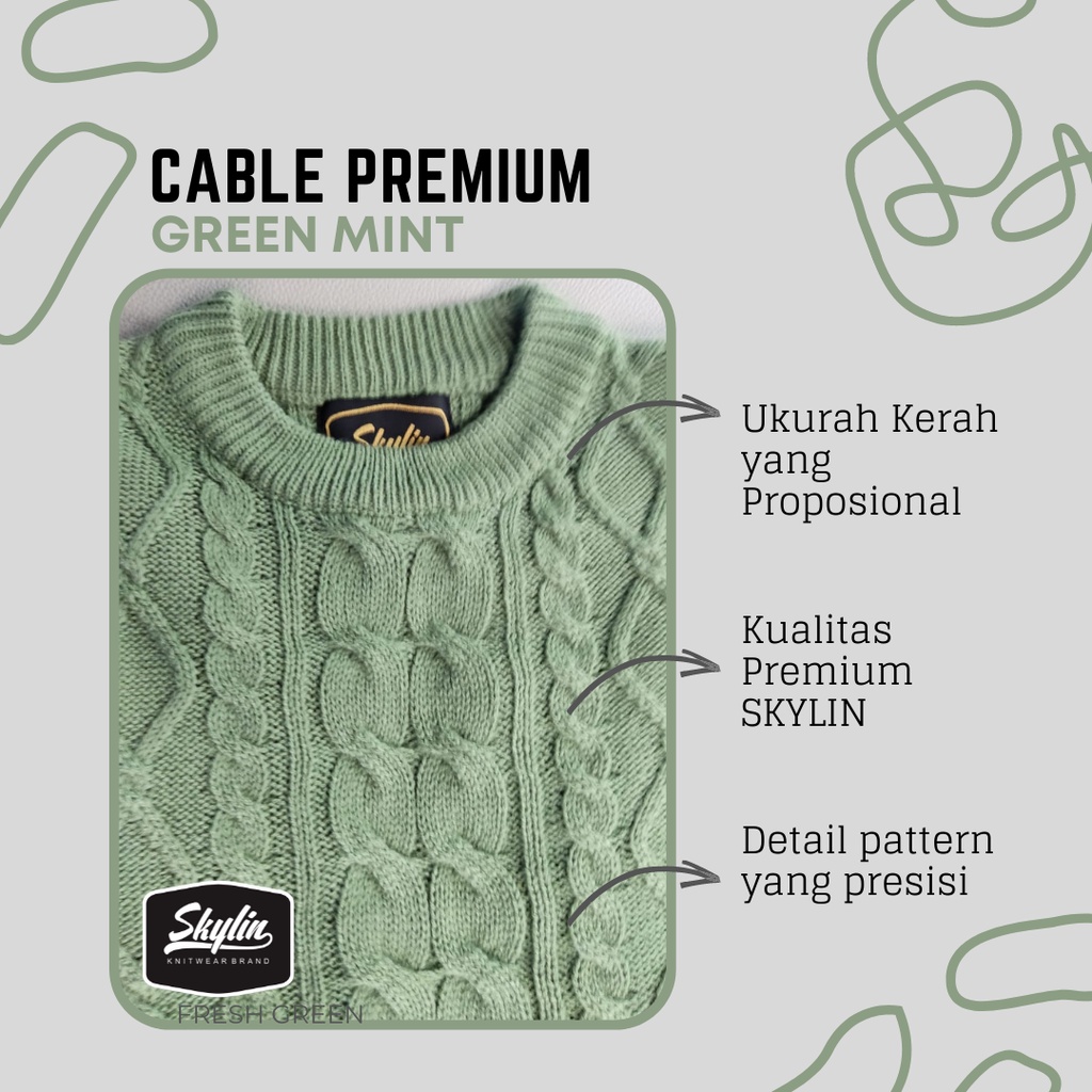 Sweater Rajut Cable Tebal - Outer winter