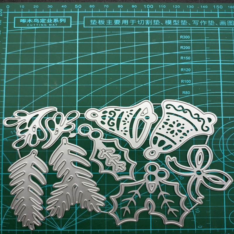 Zzz Cetakan Stensil Cutting Dies Motif Lonceng Natal Untuk Scrapbook / Craft Handmade Diy