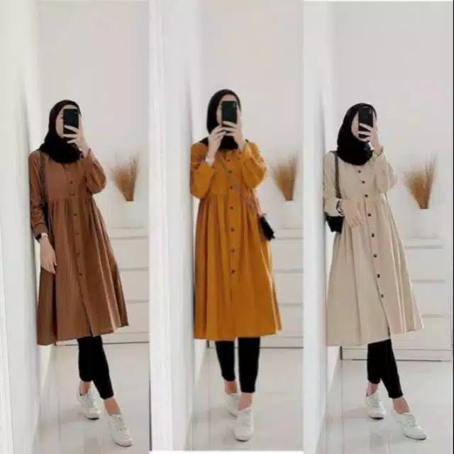 TUNIK ZHUFA/CATHERINE/ATASAN WANITA MUSLIMAH/TERBARU