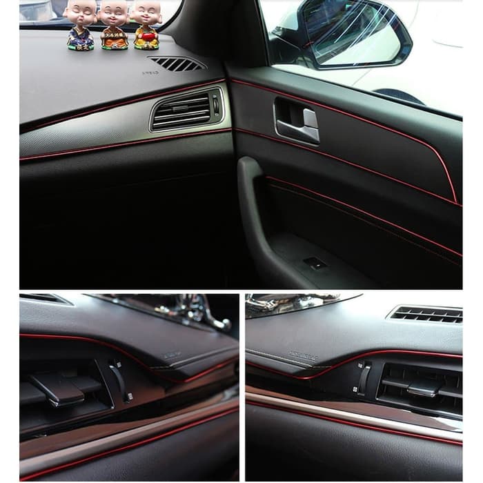 TRIM STRIP Dekorasi Celah Interior List Dashboard Mobil Universal Panjang Aksesoris Kendaraan