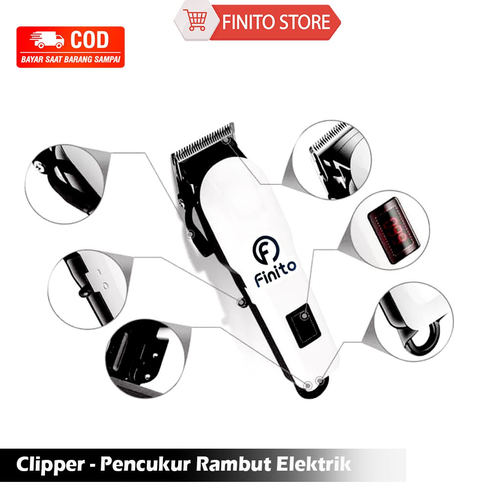 Alat Cukur Rambut Elektrik/Hair Clipper Professional Pemotong Rambut/Alat Cukur Rambut Elektrik Hair Clipper Cordless