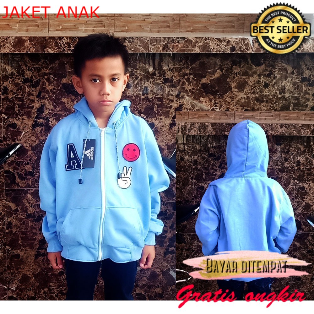 JAKET ANAK LOOK PARIS TURKIS MURAH s cod korea anime sd kecil lucu jaket sweater