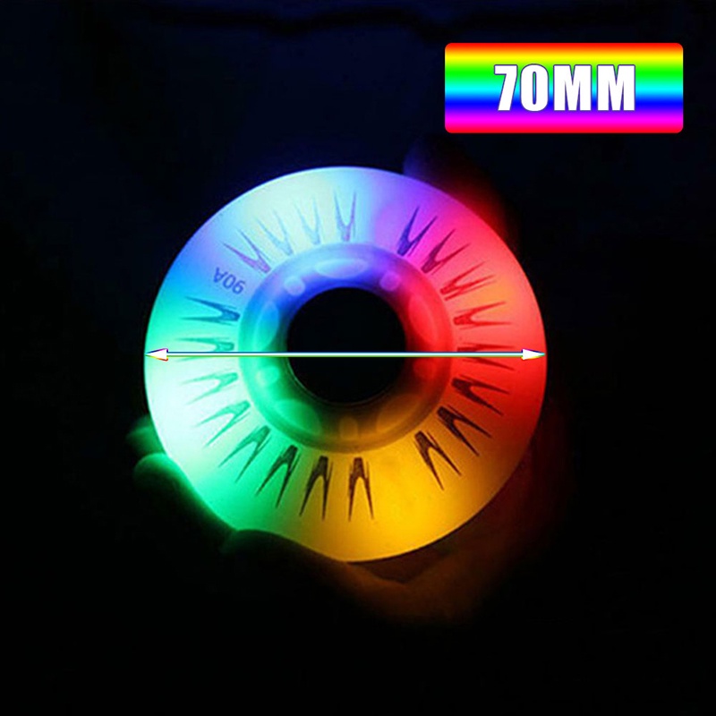 90ABan Sepatu Roda Karet PU / Roller Skating Wheels / Roda Sepatu Roda Led