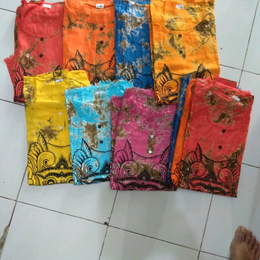setelan baju barong dewasa rayon oleh oleh bali
