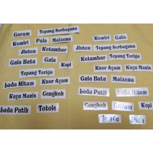 

Stiker bumbu