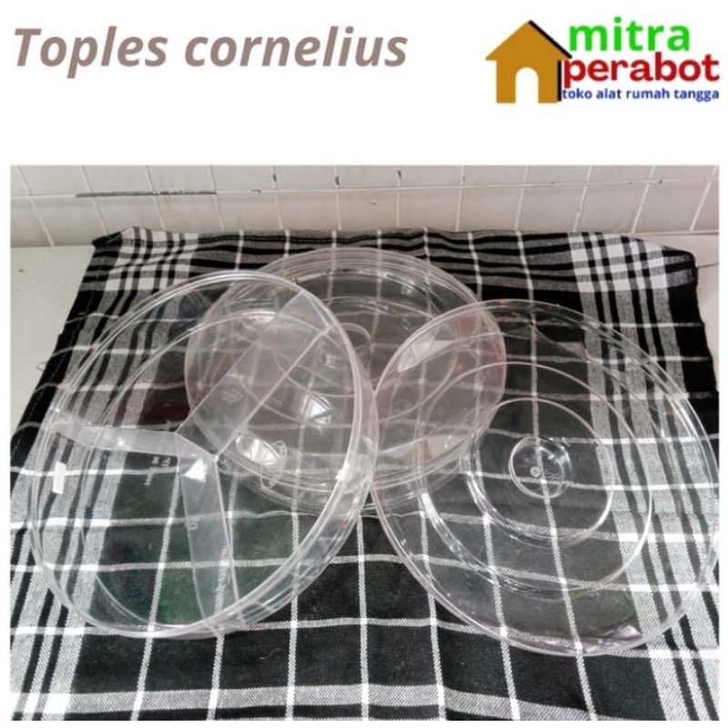 Toples Cornelius Sekat 3 Toples Kue Kering Lebaran Coklat