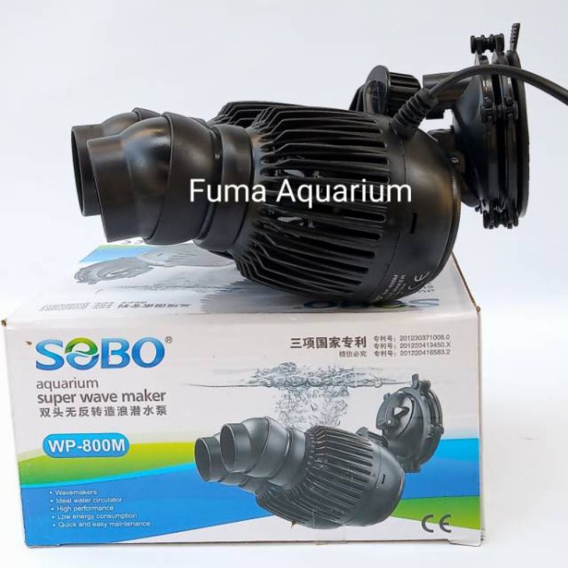 SOBO WP800M MESIN ARUS SUPER WAVE MAKER 2 Kipas Aquarium Aquascape Kolam Ikan