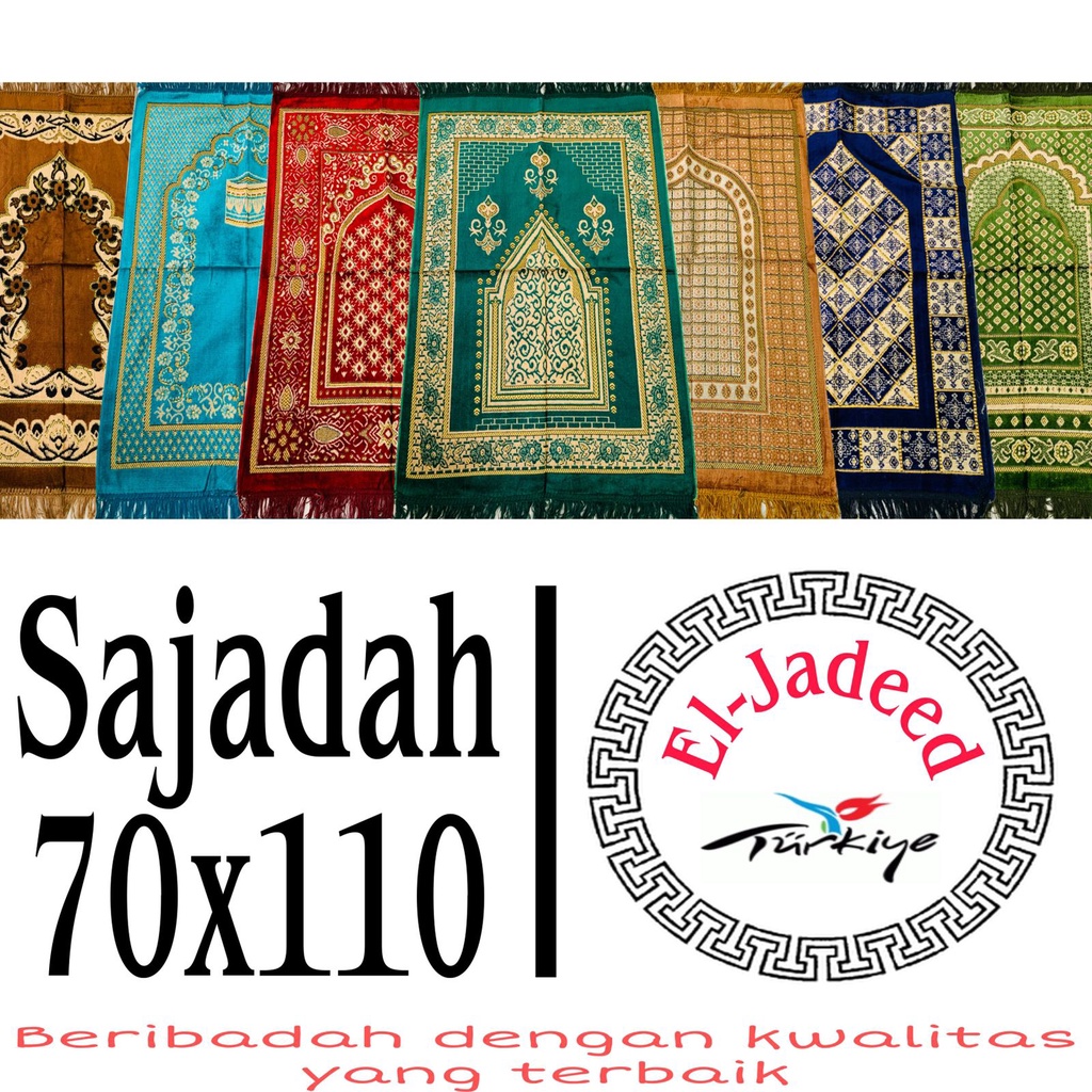 Sajadah Bulu Turki EL-JADEED 70 x 110cm