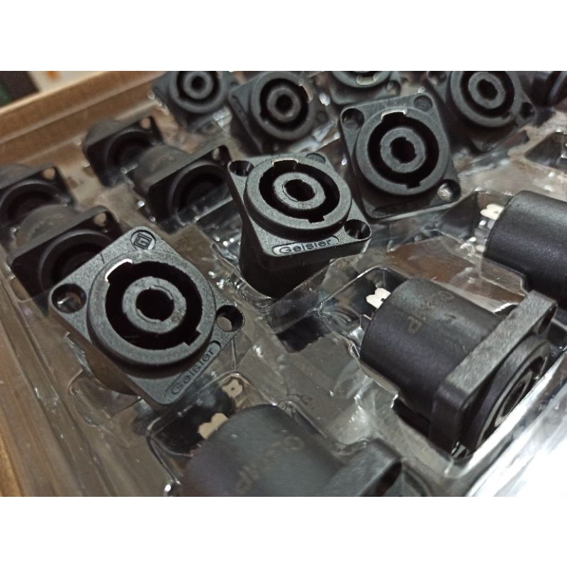 Soket speaker spikon hitam - GEISLER GL4MP original