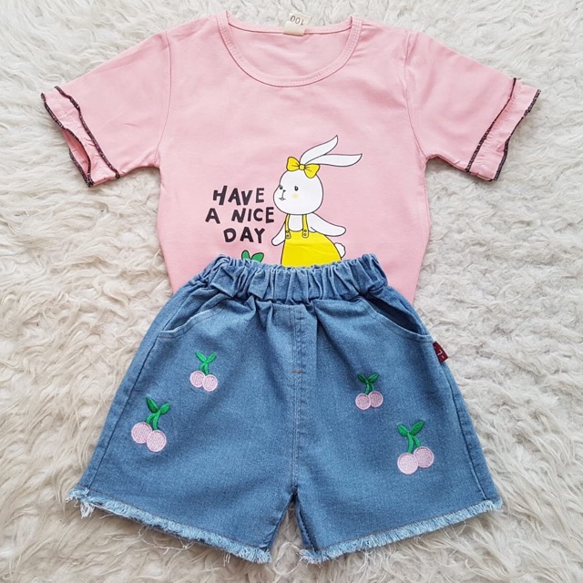 Baju Bayi IMPORT Bunny Jeans