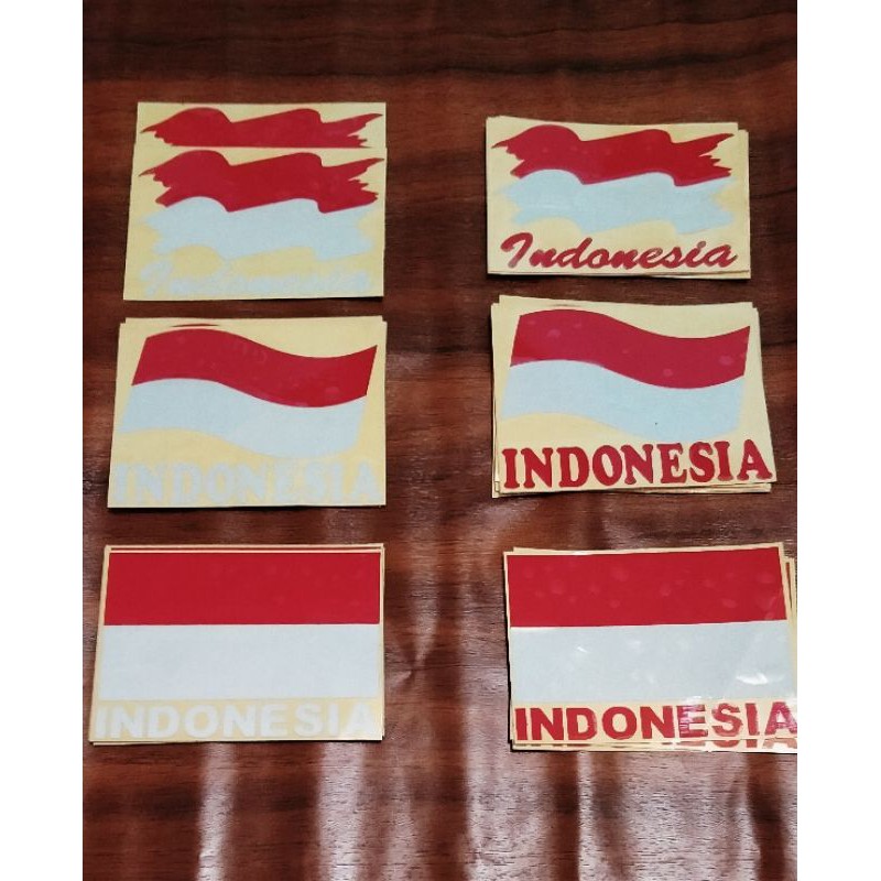 STICKER BENDERA INDONESIA CUTTING