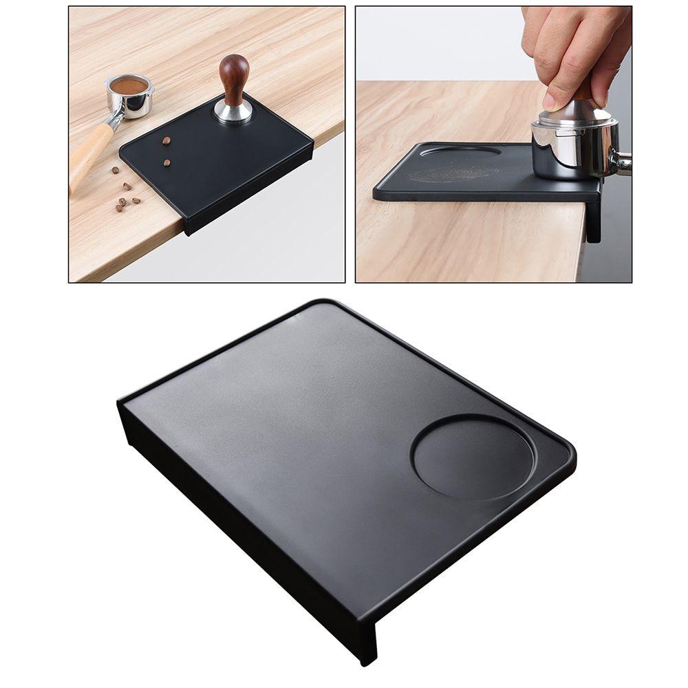 Solighter Coffee Tamper Mat Alat Kopi Aman Makanan Lembut Tidak Bau Anti-Slip Sudut Tamping Pad Espresso Silicone Mat