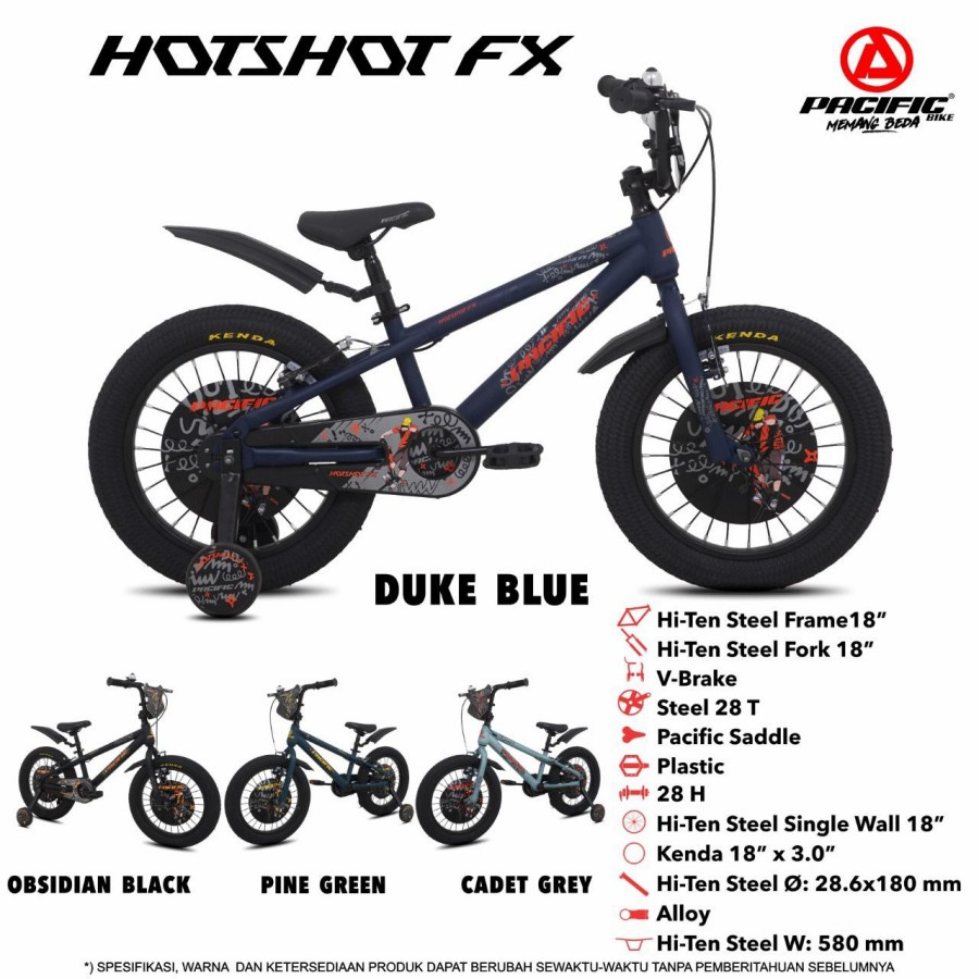 SEPEDA ANAK BMX 12 INCH PACIFIC HOTSHOT FX 3.0