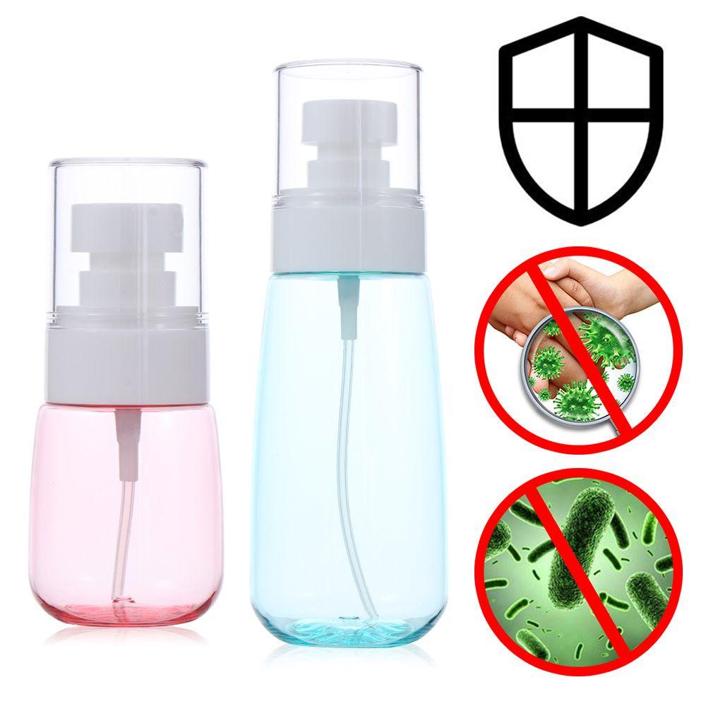 Suyo 6pcs Botol Spray Kosong Transparan Refillable Squeeze Disinfectant bottle