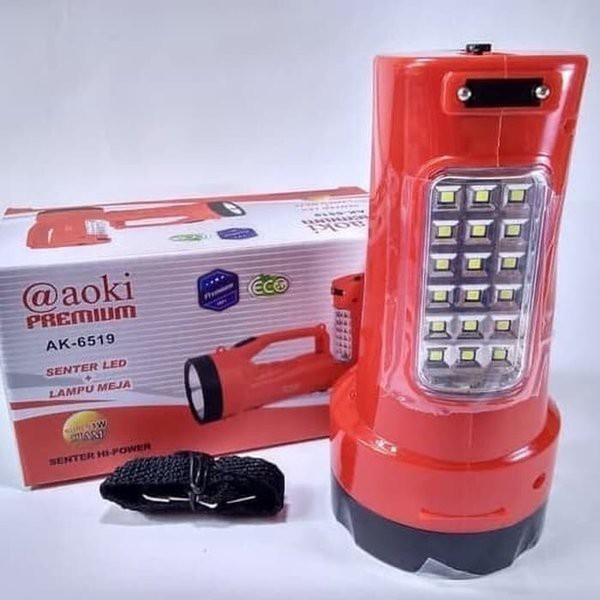 Senter LED Aoki AK 6519 / Senter Darurat / Emergency