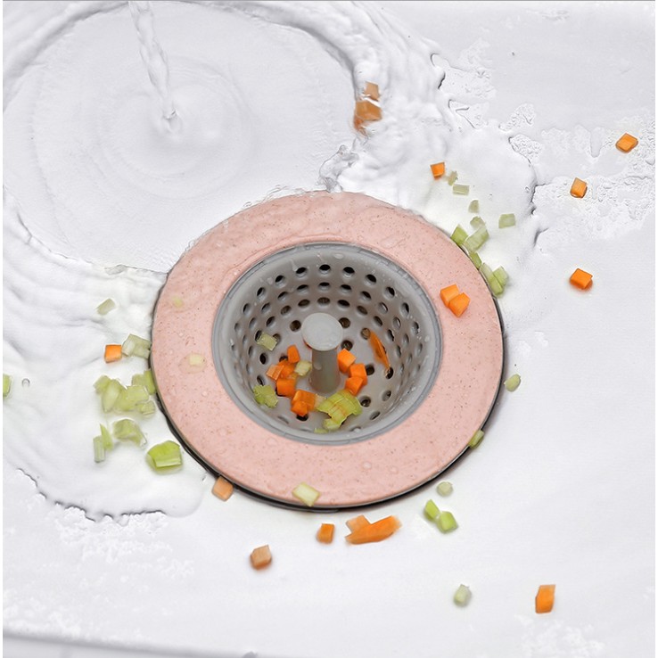 Saringan Saluran Wastafel / Kitchen Sink Colander Silicone Drain Hair Catcher Saringan