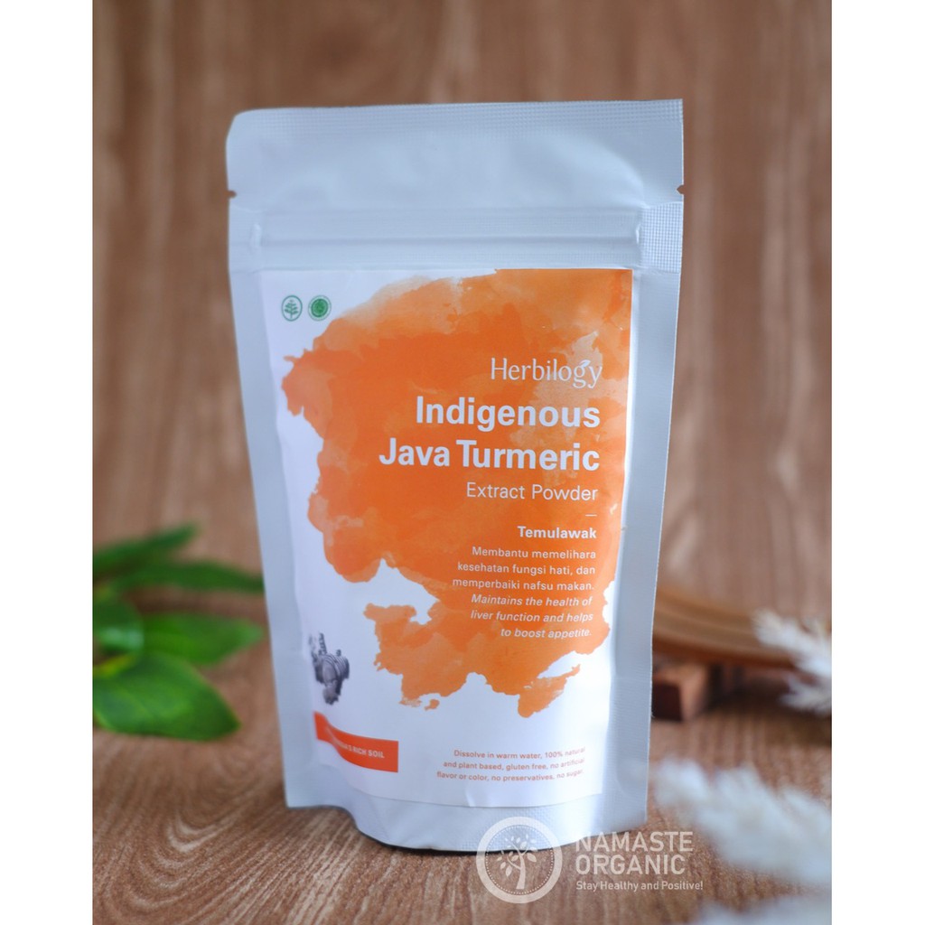 Jual Herbilogy Indigenous Java Tumeric Extract Powder Temulawak 100gr