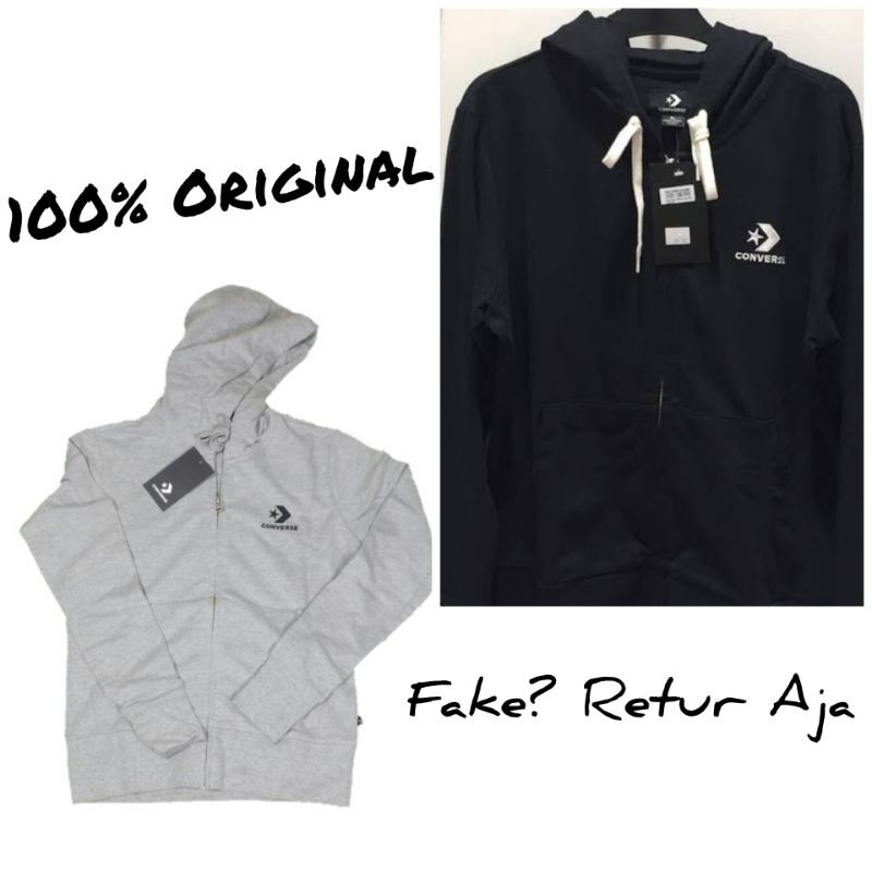 Ziphoodie Converse Chevron Black