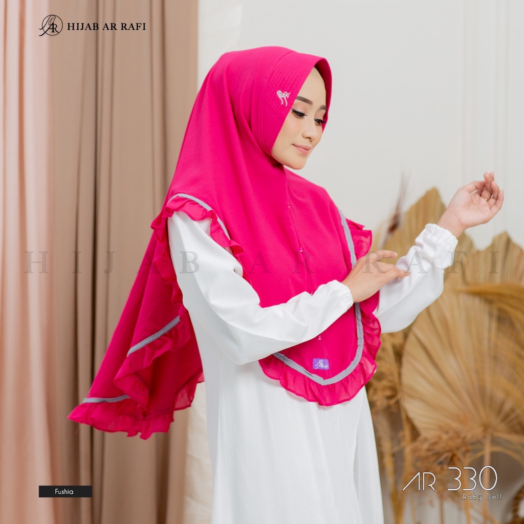 ARRAFI jilbab hijab kerudung Khimar instan terbaru by hijab Arrafi AR 330 ORI hijab cantik jilbab ar