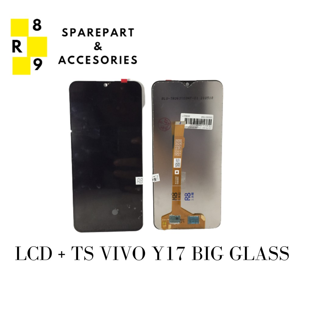 LCD + TS FULLSET VIVO Y17 HITAM ORI BIG GLASS /Y15 1901/Y12 1904/ Y11