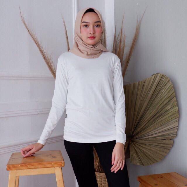TERMURAH Kaos Inner Manset Oblong lengan panjang Pakaian Wanita Dalaman 1kg 10pcs
