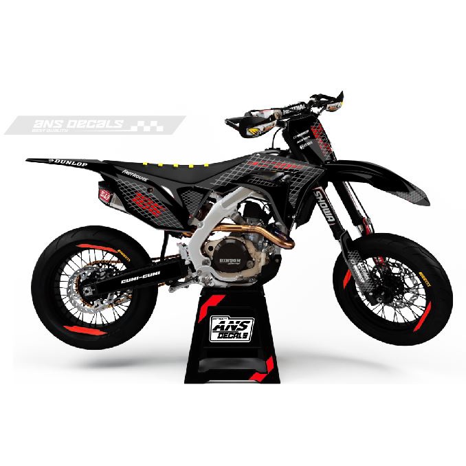 DECAL CRF 150 L - DECAL CRF HITAM -DECAL CRF ELEGAN