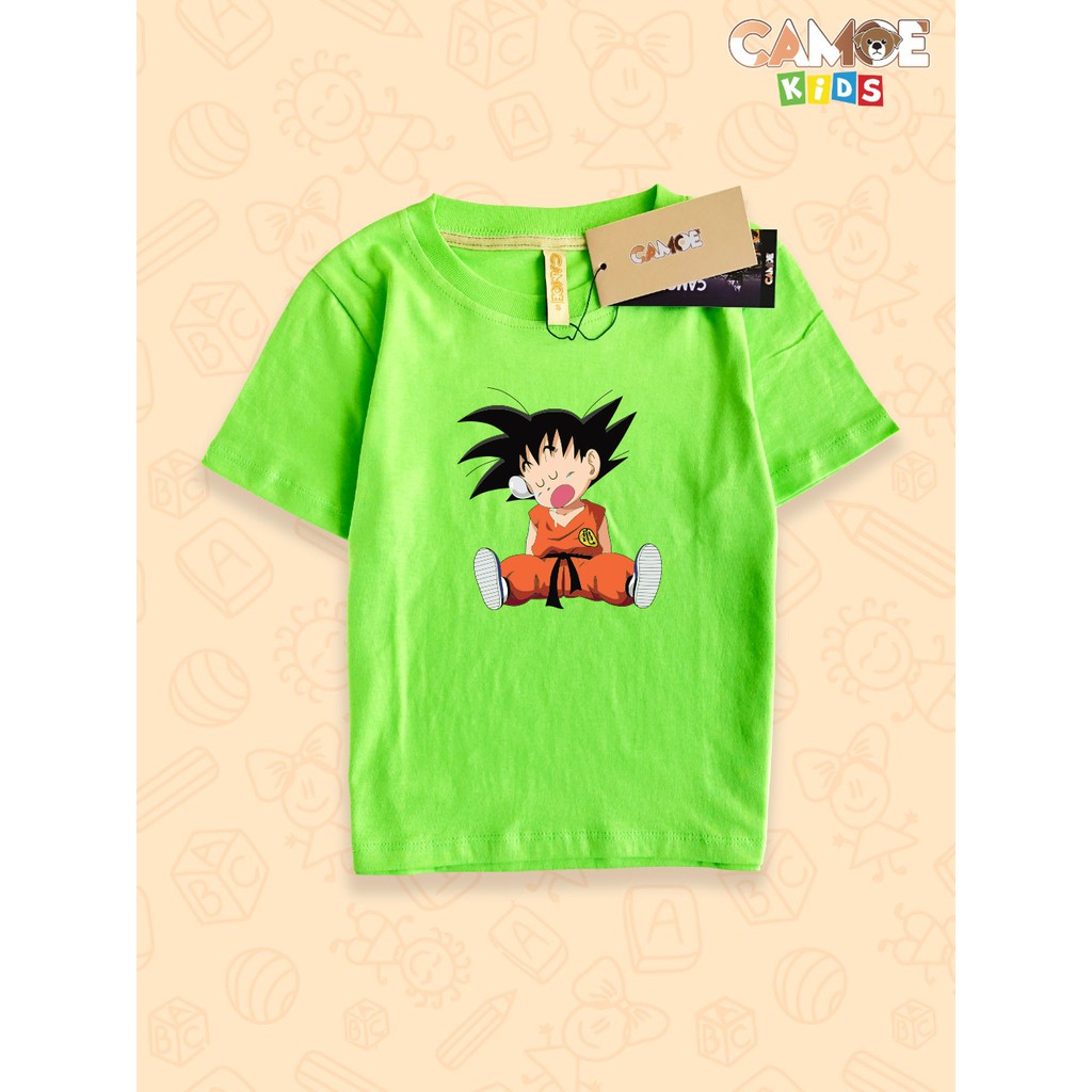 Baju kaos anak kids Dragon ball baby Goku sleep