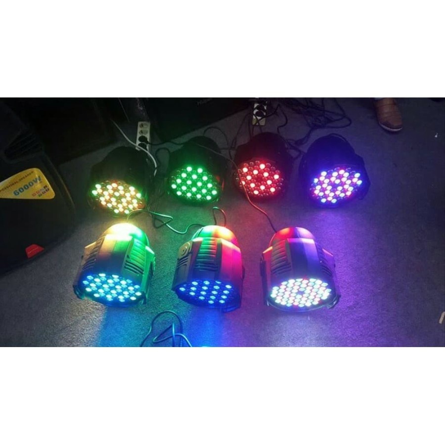 Paket Lampu parled 54x3w RGB 4 Buah Plus DMX512