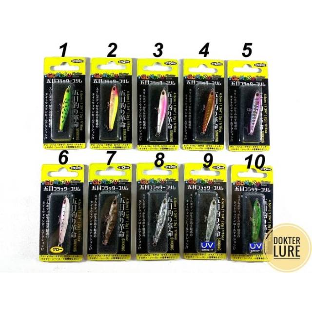 LURE STORM GOMOKU FLUTTERSTICK SLIM 4,5cm 2gr Umpan Pencil Ultralight