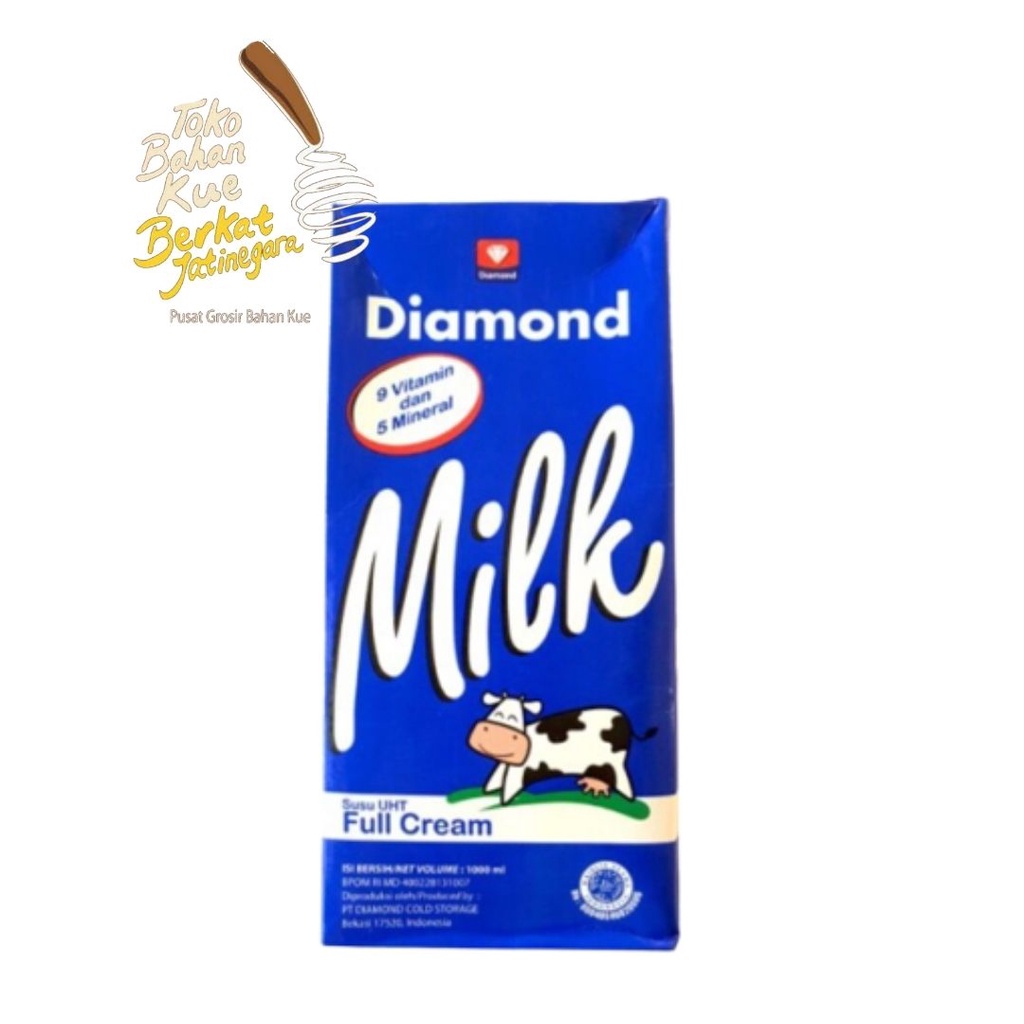 

SUSU UHT DIAMOND FULL CREAM PLAIN 1 LITER / 1L