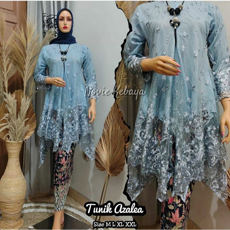 kebaya tunik/ kebaya modern/ set kebaya/ kebaya muti/ gamis/ kebaya brokat tulle