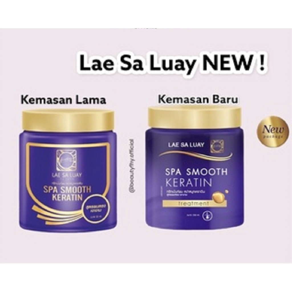 LAE SA LUAY HAIR SPA SMOOTH KERATIN / MASKER RAMBUT / CREAMBATH (BPOM)