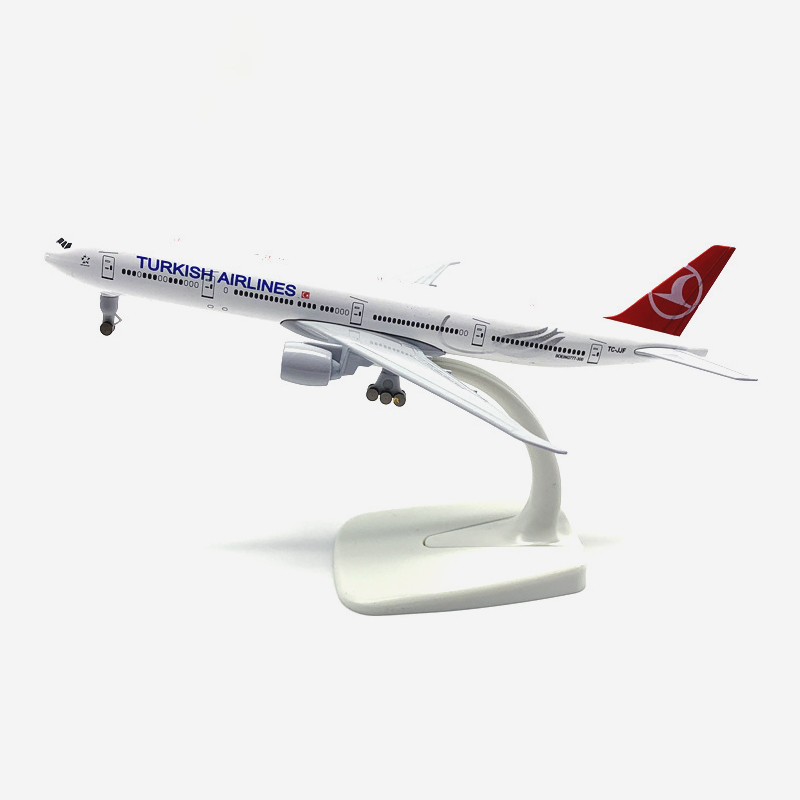 Model Pesawat Terbang Turki Boeing 777 B777 Model Metal Die-cast 16CM / 20CM