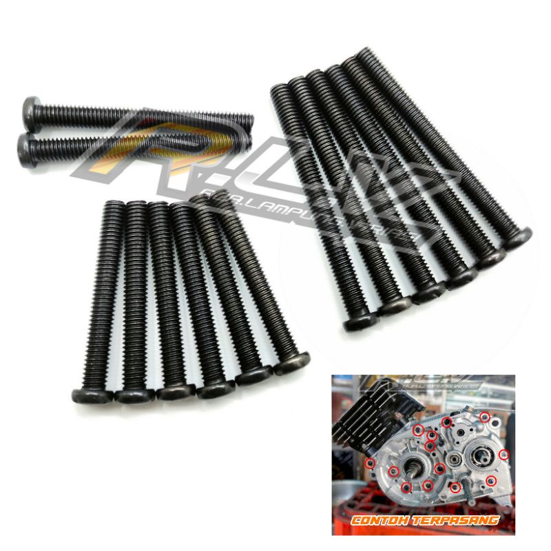 BAUT CRANKCASE RX KING SET | BAUT KRENGKES BAK MESIN BAGIAN DALAM RX KING (SEPAKET)
