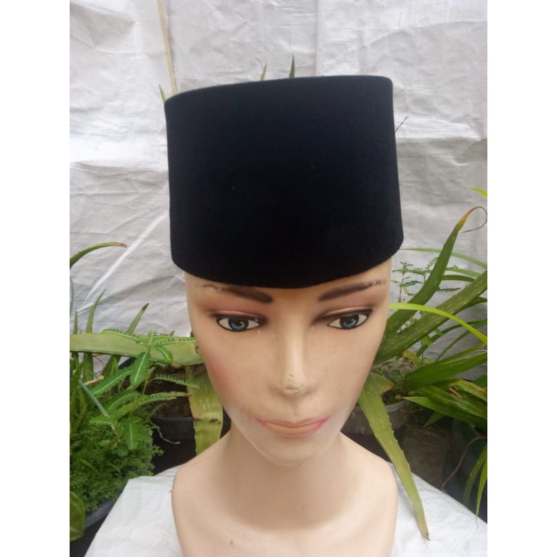 Peci Songkok Tinggi 9&amp;10 hitam polos/peci songkok contessa/peci hitam