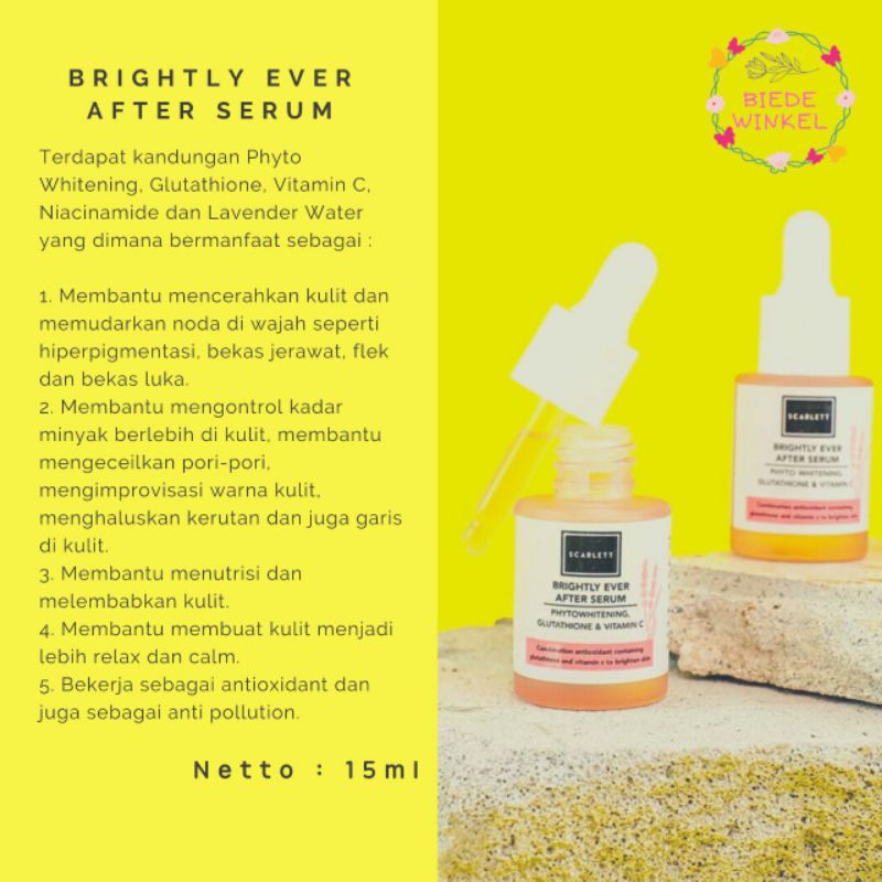 SERUM BRIGHTENING SCARLET 100% ORIGINAL, SHOWER SCRUBE SCARLET BY FELICYA ANGELISTA, BODY LOTION SCA