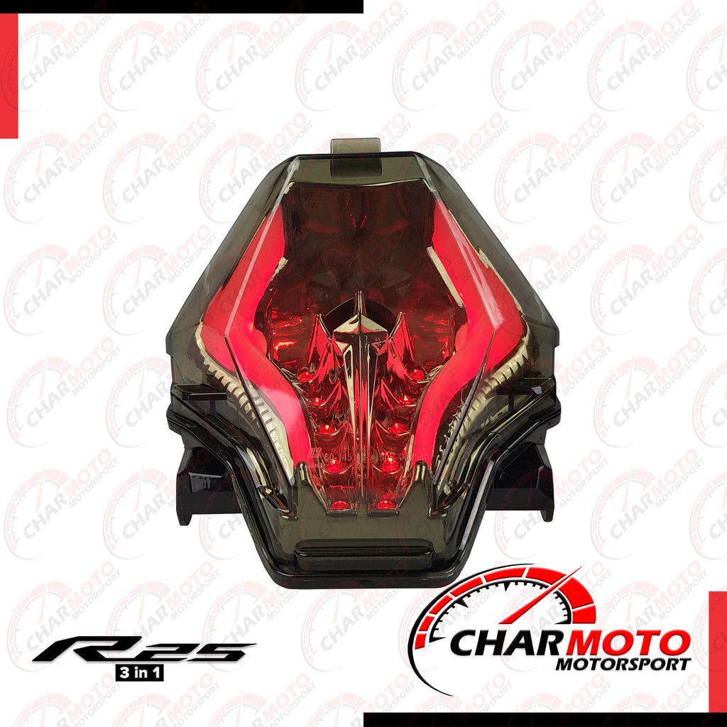 LAMPU BELAKANG STOP LAMP 3 IN 1 R25 - CHARMOTO