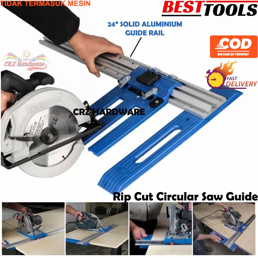 Rip Cut Circular Saw Guide Precision Edge Frame Saw Guide Fence Slider BESTTOOLS