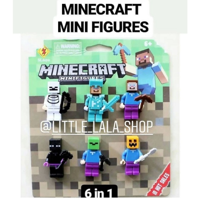 figur minecraft / lego mini figure character / orang-orangan karakter minecraft