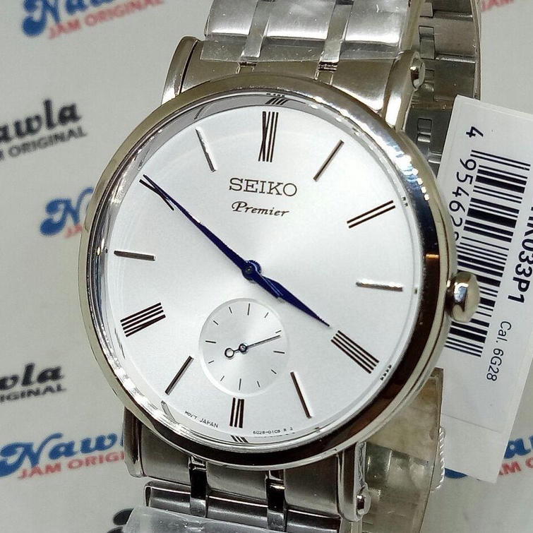 Seiko Premier SRK033P1 Quartz Sapphire White - Jam Tangan Pria SRK033