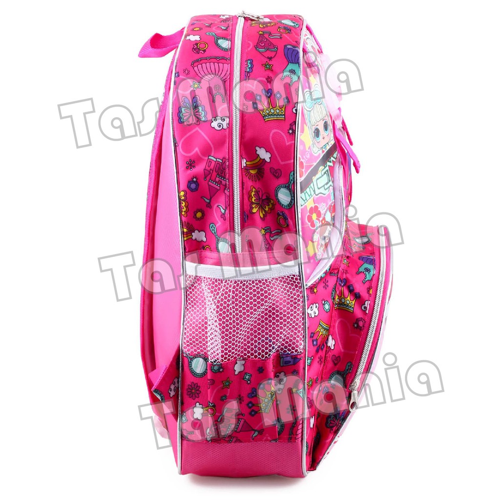 Tas Ransel Anak Perempuan Karakter - LOL SURPRISE - HOLIDAY -  PINK + FREE Botol Minum &amp; Lunchbox