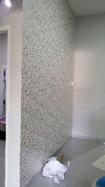 V013ls Wallpaper Sticker Ku Vintage Silver - Wallpaper Dinding