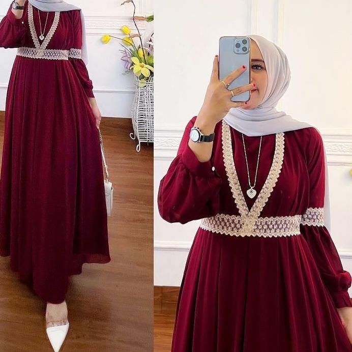 ✅❤RAMADHAN SALE⁂ Baju Gamis Muslim Syari Terbaru 2021 2020 Model Baju Pesta Wanita kondangan Kekinian gaun remaja gamis syar'i Lebaran Murah ✔️Terlanjur Murah✔️